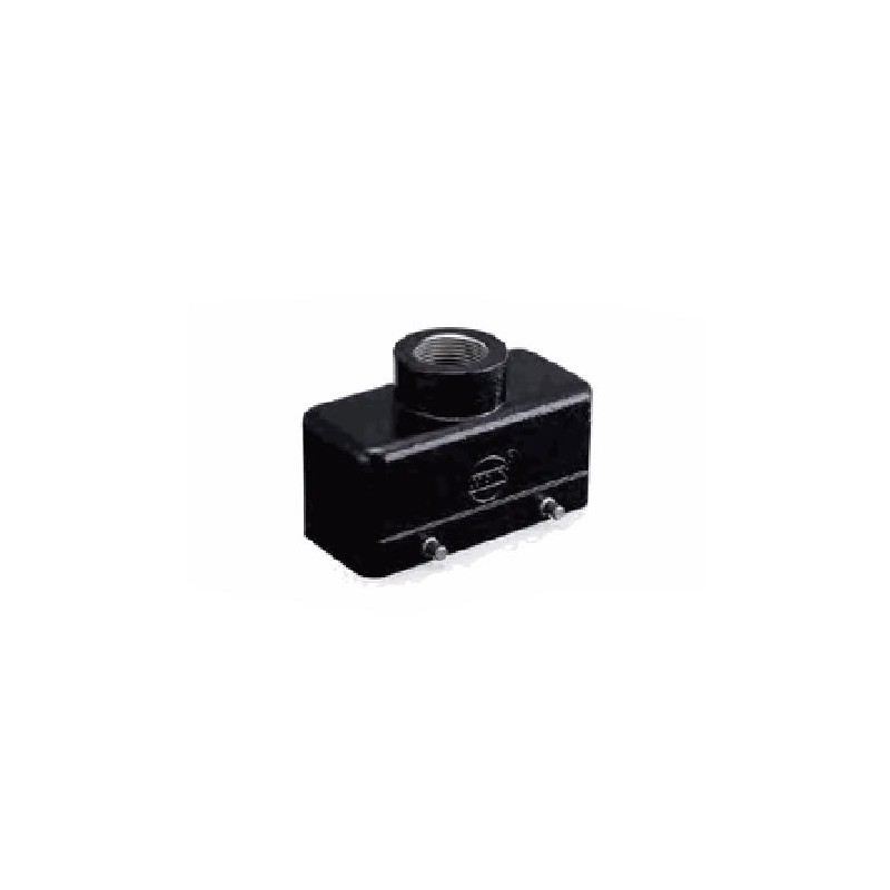Capot 16B, Aluminium moulé sous pression, acier inoxydable, IP65, Sortie verticale, M25